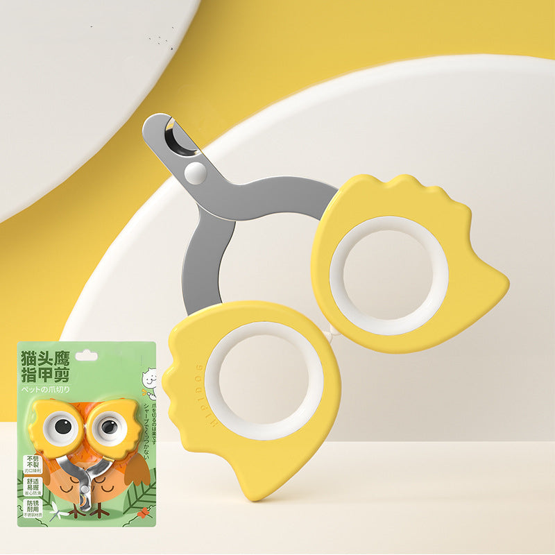 KFX-6999869 Universal Pet Nail Clippers for Dogs and Cats - Available in Lemon Yellow, Lake Blue, and Ivory White
