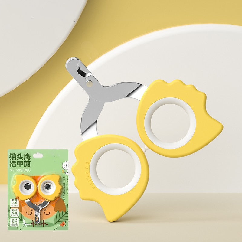 KFX-6999869 Universal Pet Nail Clippers for Dogs and Cats - Available in Lemon Yellow, Lake Blue, and Ivory White