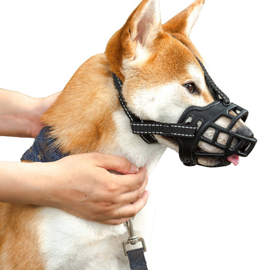 KFX-7022781 Adjustable Dog Muzzle for Preventing Biting, Barking, and Eating Excessively