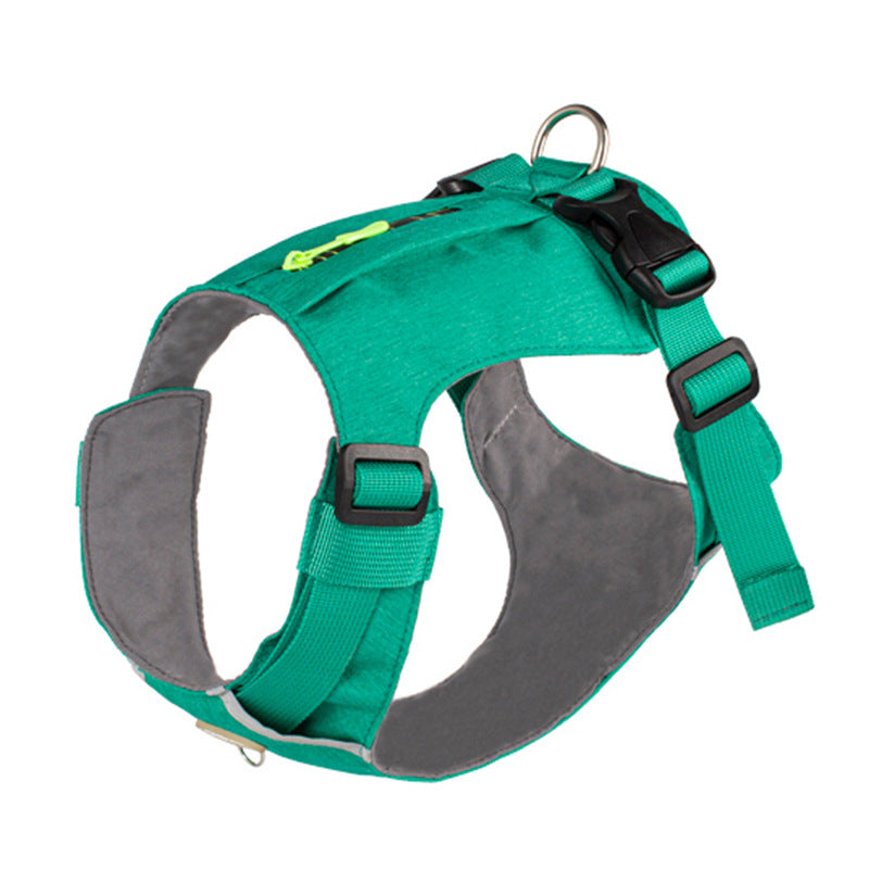 KFX-7040189 Lightweight Dog Travel Chest Strap with Zipper Pocket in Multiple Colors