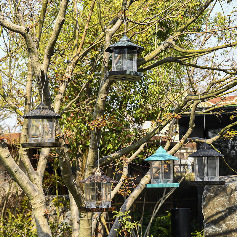 KFX-7079101 Suspended Outdoor Bird Feeder Made of Durable PP and PET