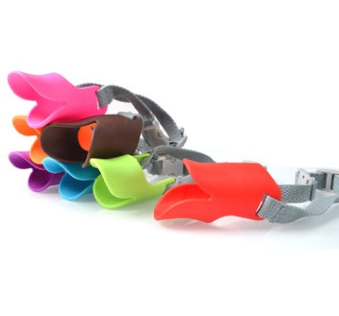 KFX-7121085 Silicone Dog Mouth Cover - Soft, No-Bark Mask for Pets