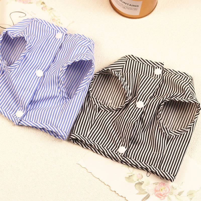 KFX-7138493 Personalized Casual Dog Vest in Blue and Black - Cotton Pet Clothing