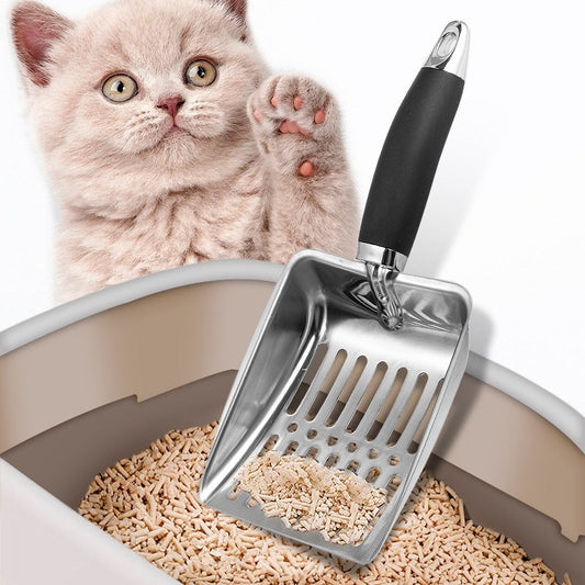KFX-7177405 Large Stainless Steel Cat Litter Scoop with Multiple Handle Options