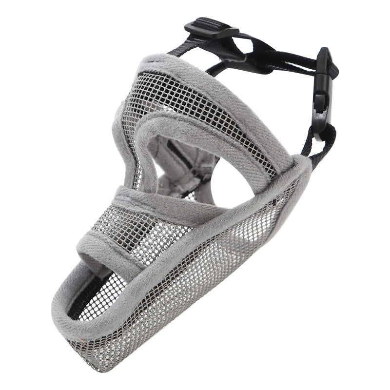 KFX-7252157 Breathable Adjustable Mesh Dog Muzzle for Chewing and Biting Prevention