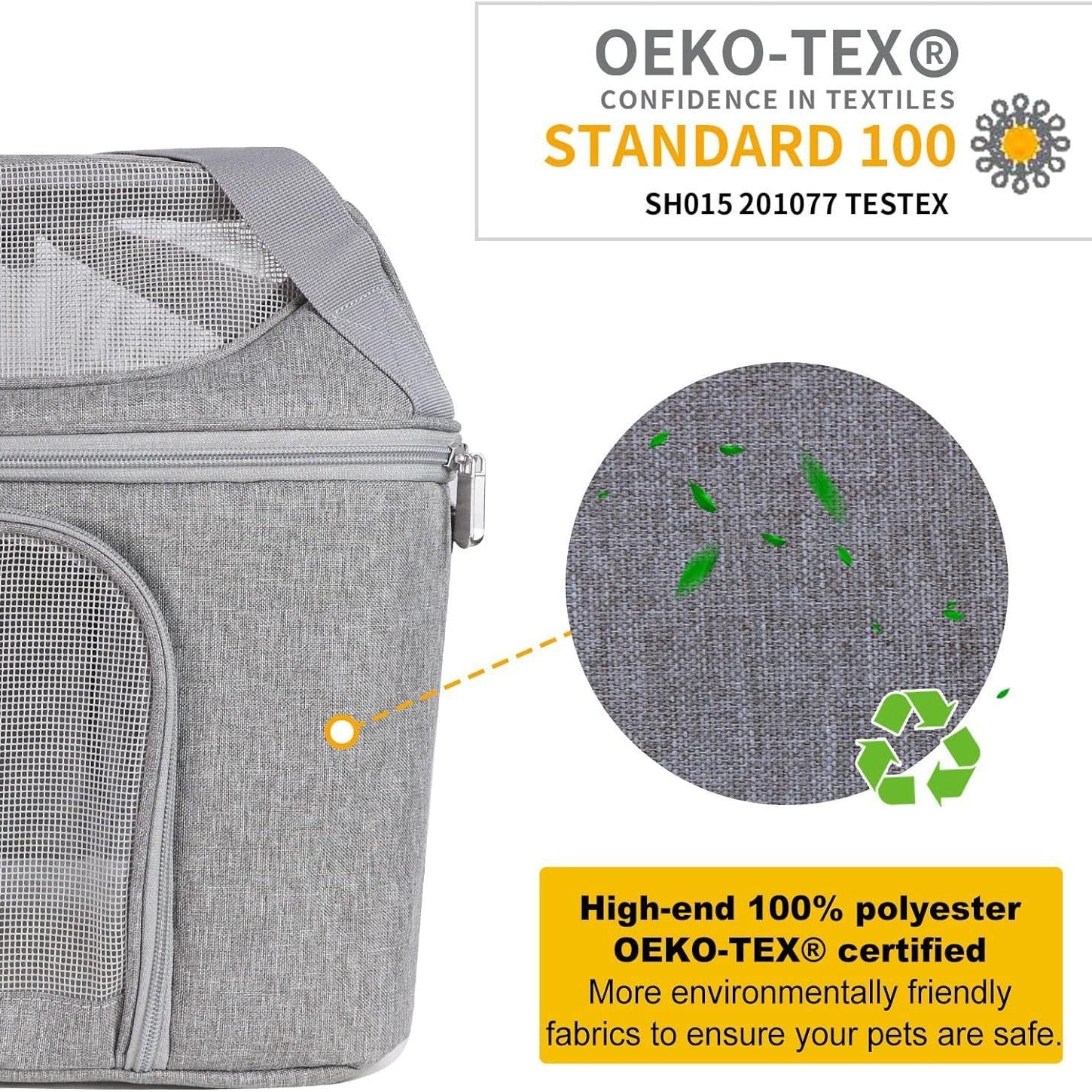 KFX-7281725 Breathable Portable Dog and Cat Backpack Carrier Bag with Stiff Base and Frame