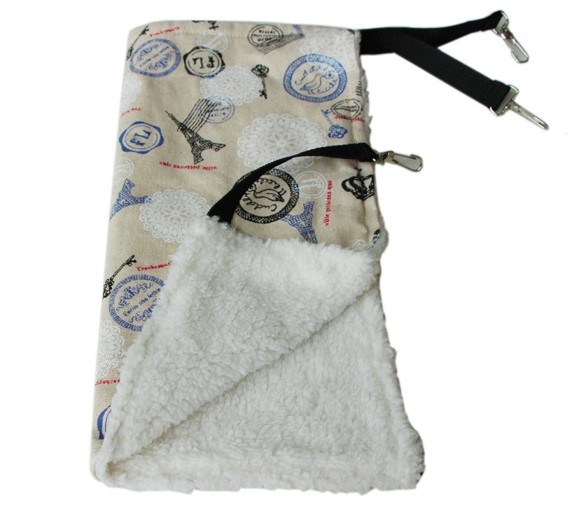 KFX-7304125 Cozy Double-Sided Cat Hammock with Cool-Sensing Fabric for Winter Use