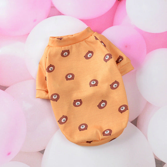 KFX-7313341 Casual Cartoon Print Sweaters for Small Dogs in Various Colors and Styles