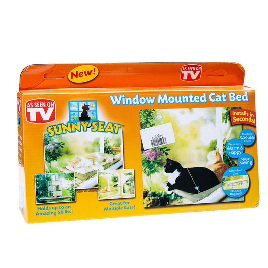 KFX-7336893 Comfortable Cat Window Seat Mount Hammock with Washable Cover and Sucker Cup Attachment