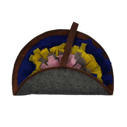 KFX-7405629 Interactive Slow Feed Training Mat for Pets - Sniffing and Exercising Felt Cloth Mat