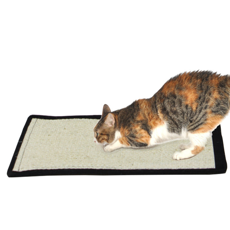 KFX-7429693 Large Scratching Blanket Cat Toy Floor Mat with Cat Sticks and Catnip