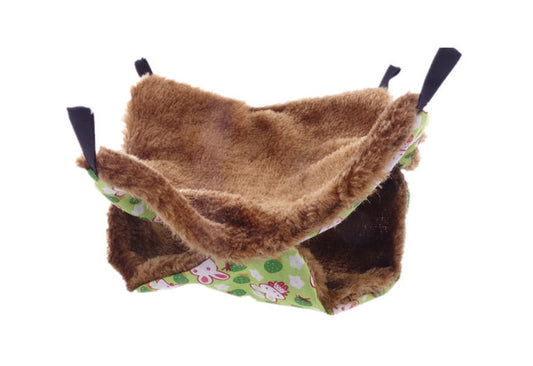 KFX-7435197 Hamster Hammock Toy - Small 20x20cm or Large 35x35cm for Cozy Relaxation