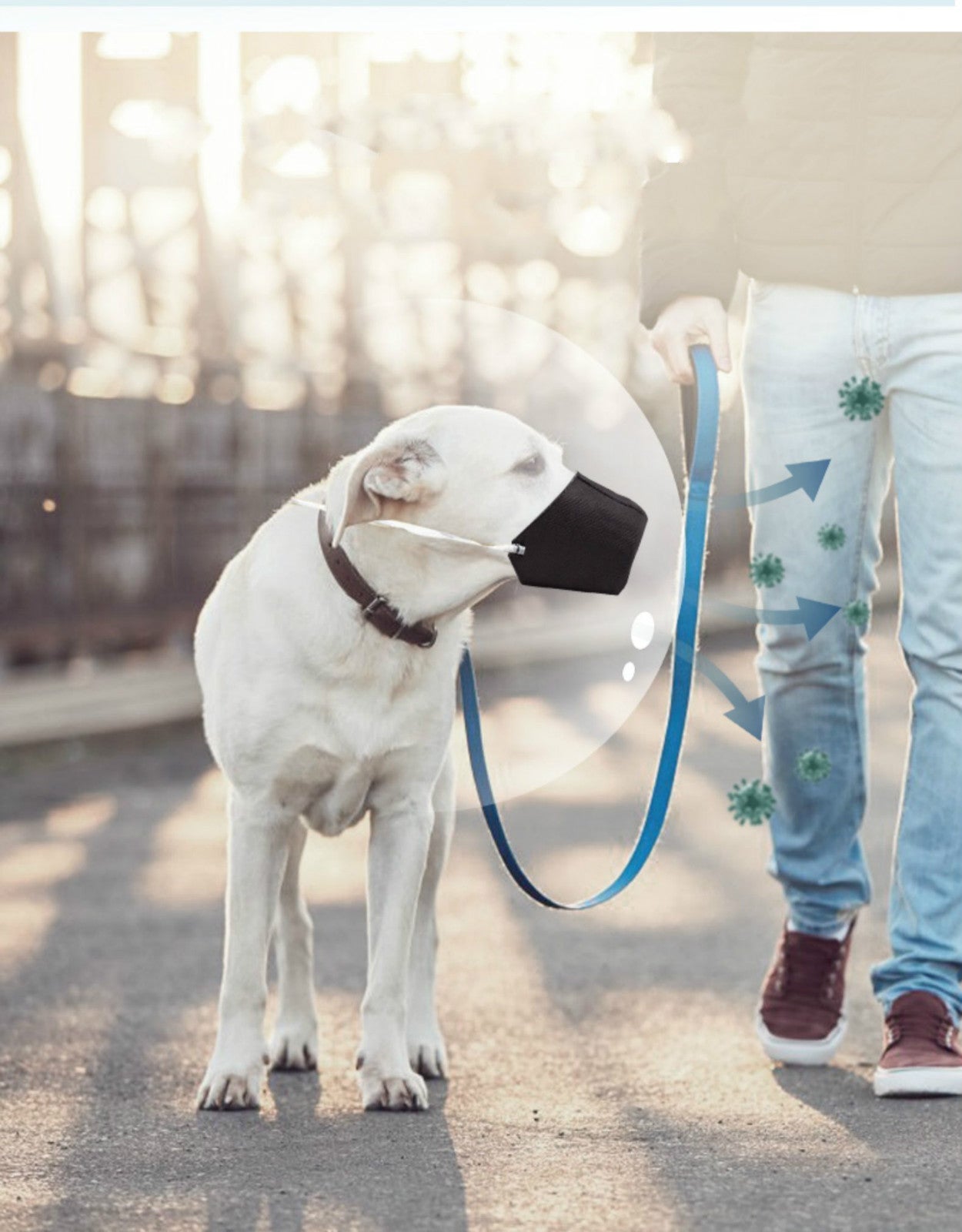 KFX-7448765 Pet Mouth Cover in Comfortable Cloth Design