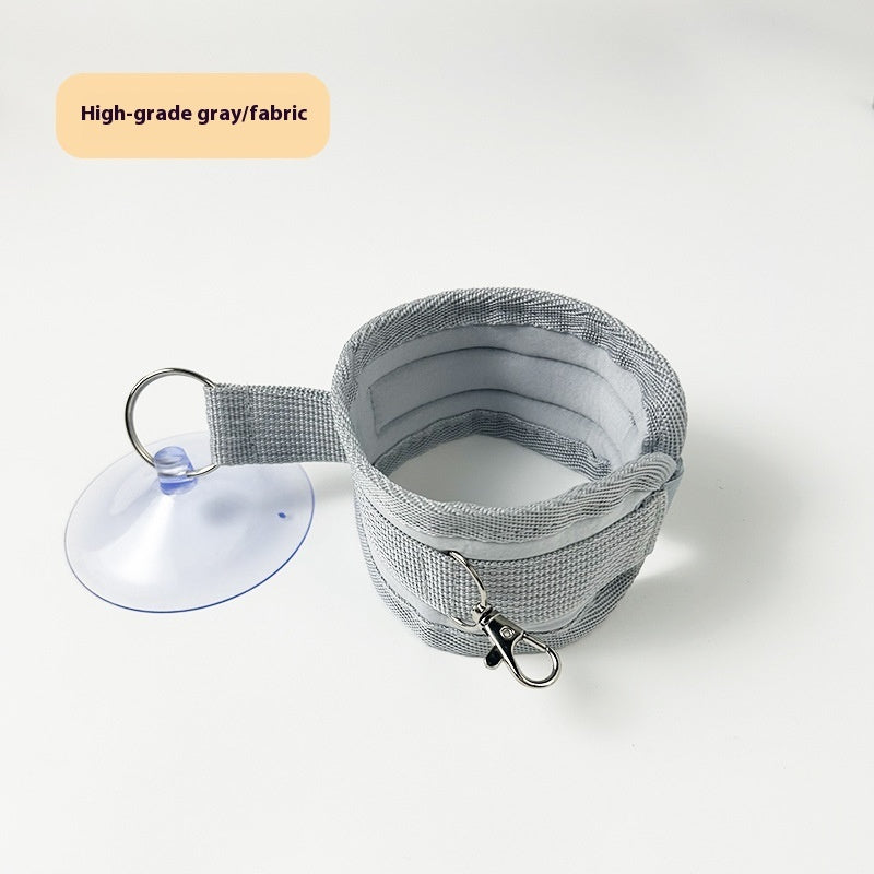 KFX-7498813 Thickened Nylon Cat Bath Holder for Pet Grooming and Nail Cleaning - Available in Black, Beige, and Gray