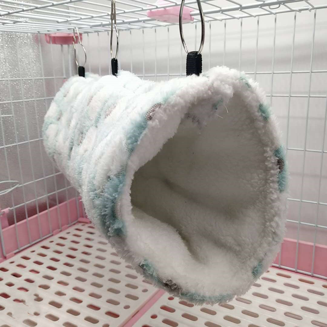 KFX-7631805 Cozy Plush Tunnel Nest for Small Pets – Soft Cotton and Arctic Fleece Design
