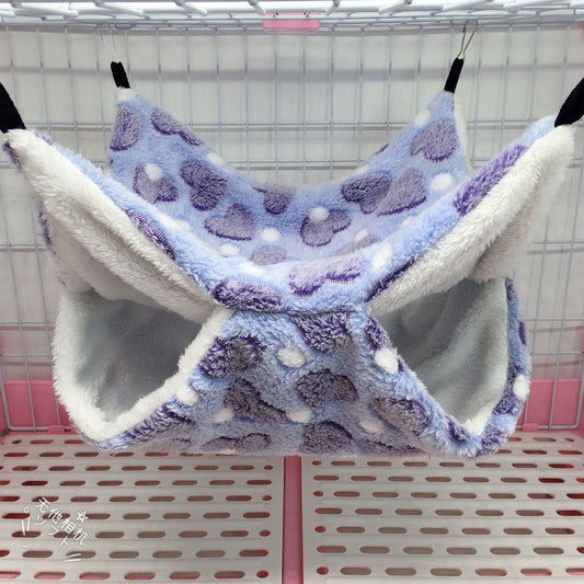 KFX-7664573 Cozy Double Mezzanine Hammock for Small Pets - Ideal for Squirrels, Hamsters, and More