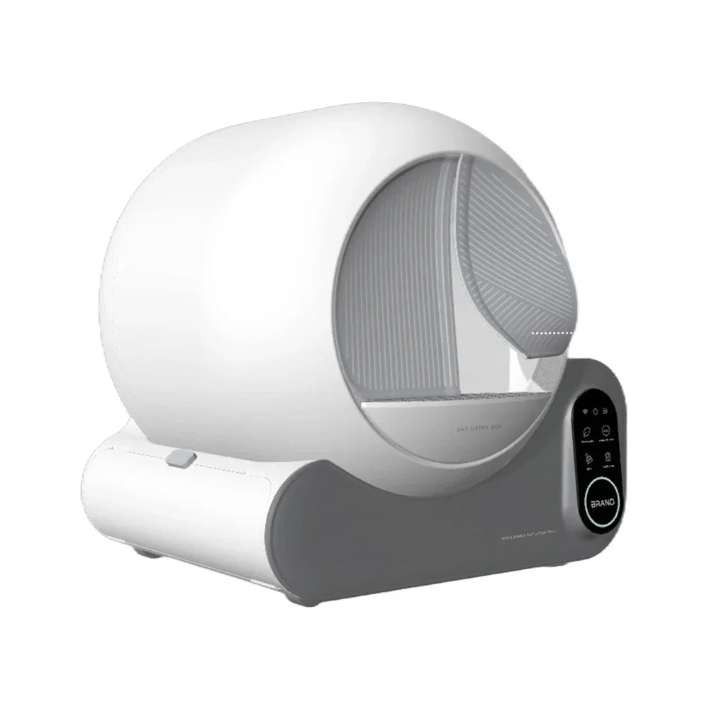 KFX-769555 Automatic Self-Cleaning Cat Litter Box with Top Entry, Odor Control, 66L Capacity, APP & Button Control