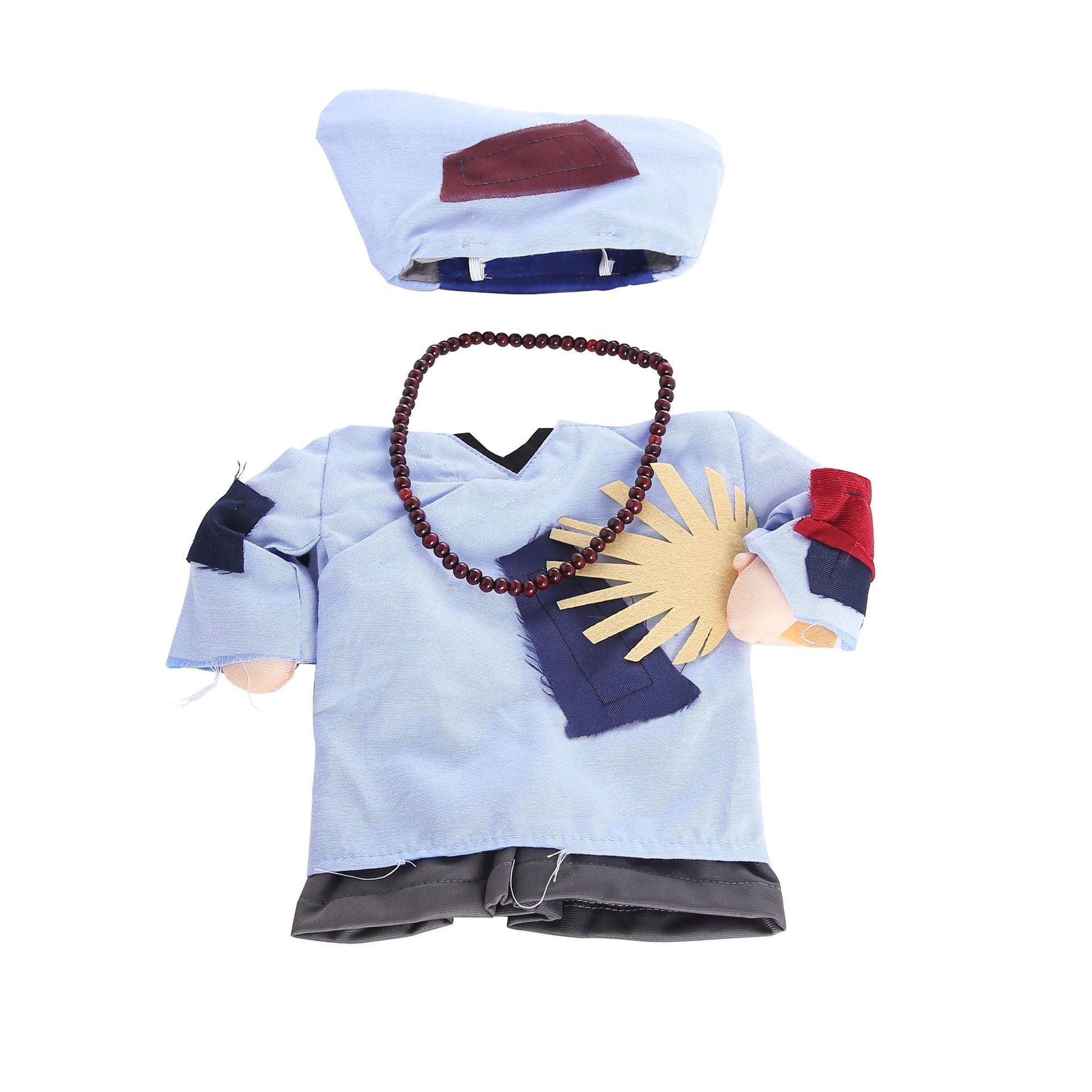 KFX-7721533 Casual Pet Transformation Dress for Teddy and Bichon Dogs - Comfortable Polyester Monk Style