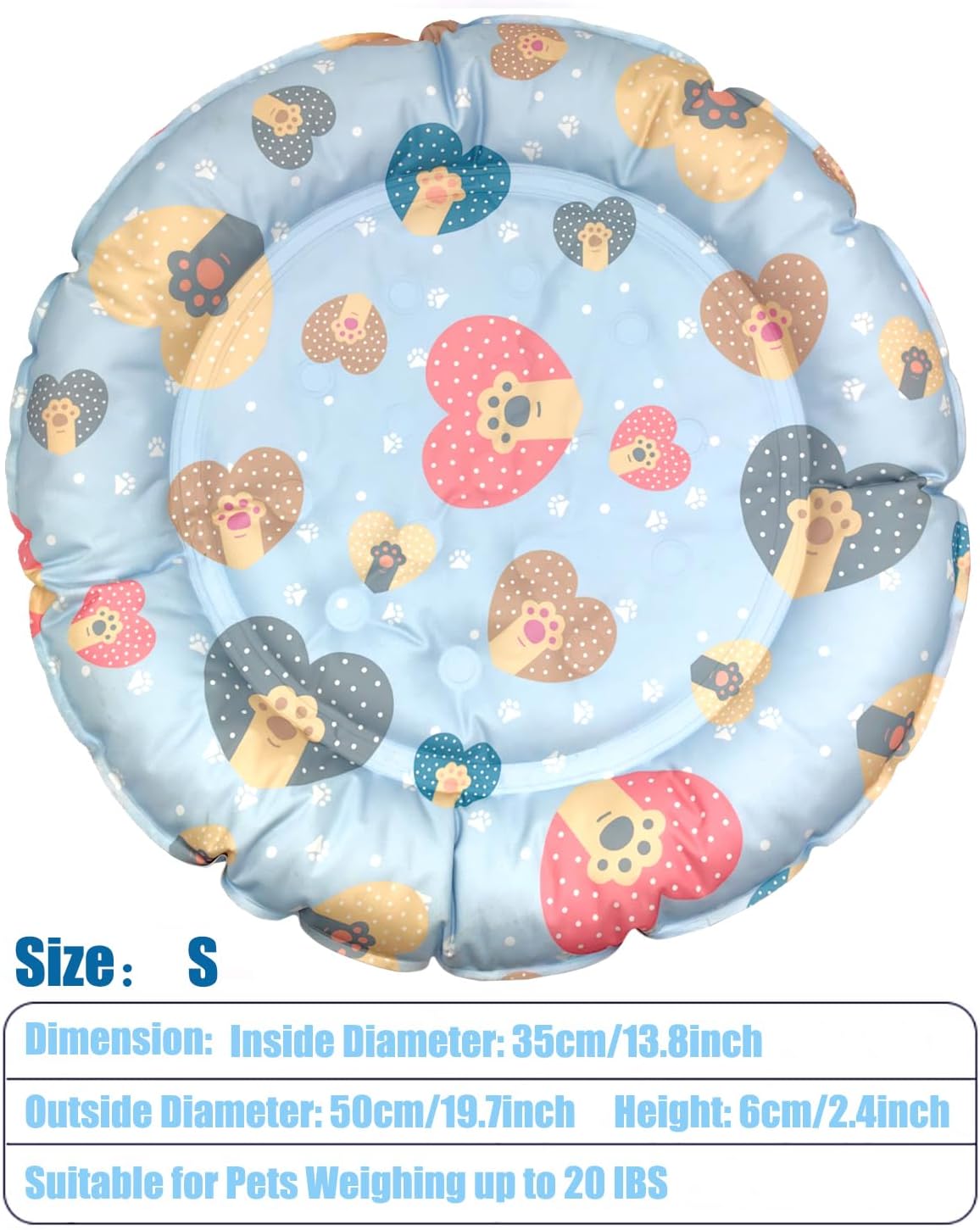 KFX-7789757 Cooling Pet Mat for Cats and Dogs - Soft and Comfortable Cushion for Summer Use