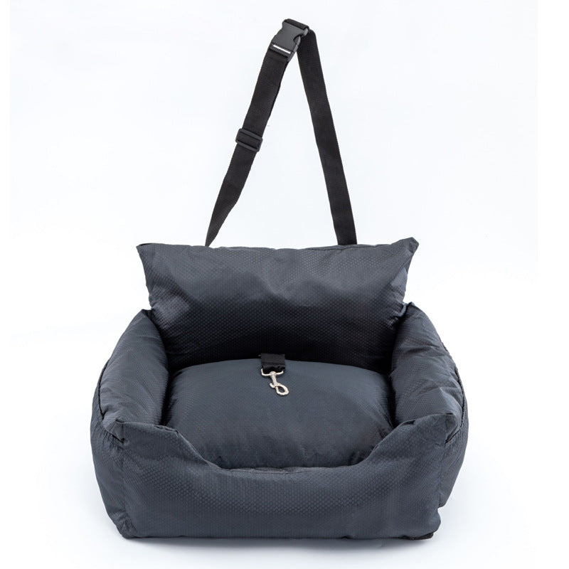 KFX-7806013 Stylish Dark Grey Cat and Dog Kennel - Comfortable Cloth Pet Seat 55cm x 50cm x 32cm