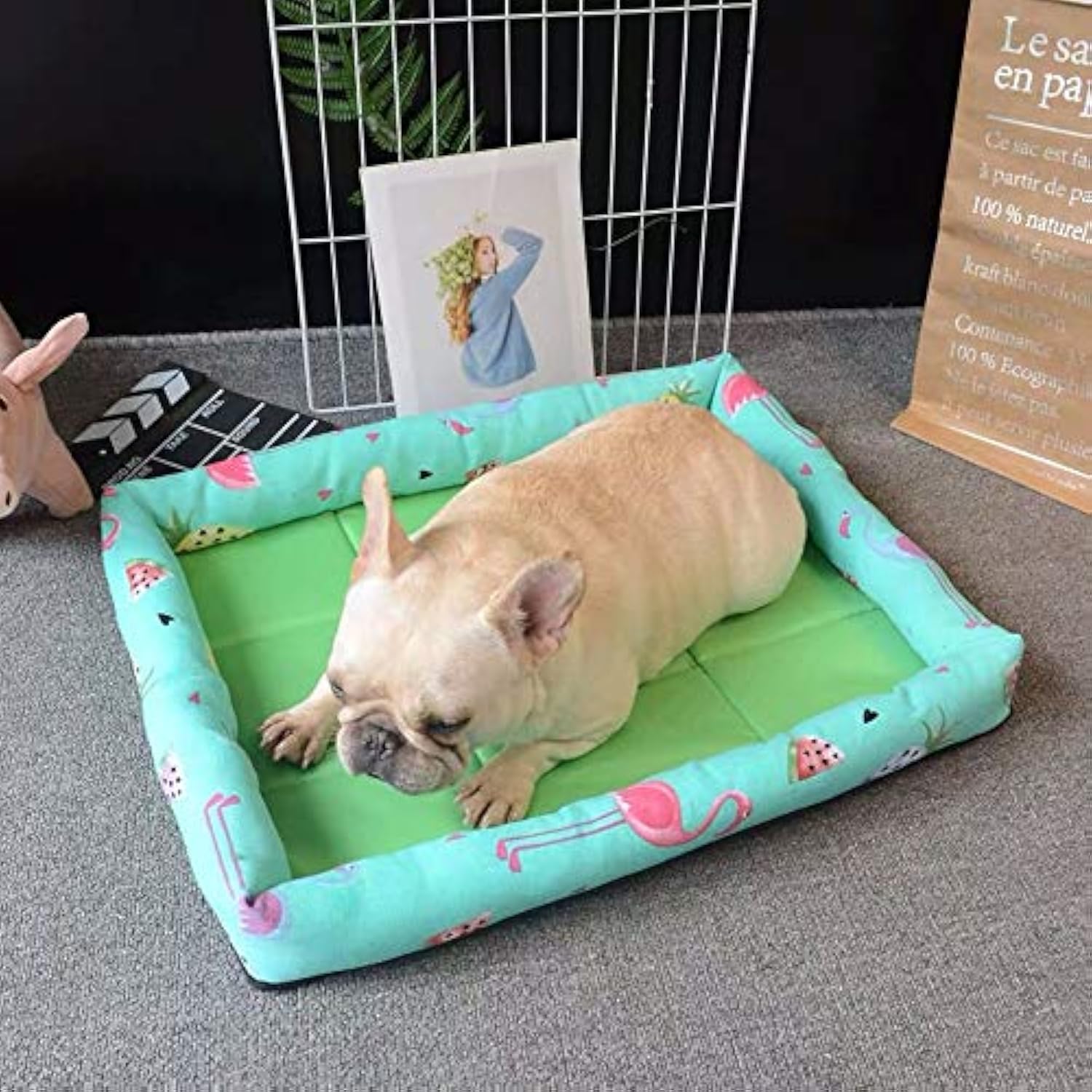 KFX-7855293 Double-Sided Pet Nest for Small and Medium Dogs, Bite-Resistant Oxford Fabric for Summer Comfort