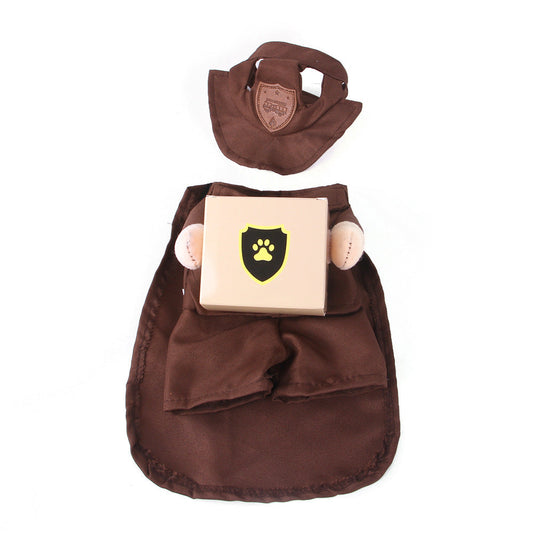 KFX-7886269 Casual Coffee Pet Clothing for Outings - Available in Multiple Sizes