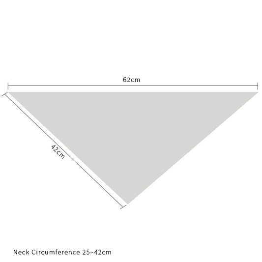 KFX-7892925 Easter Bunny Cotton Triangle Towel for Pets - Adjustable Neck Size 20-42cm