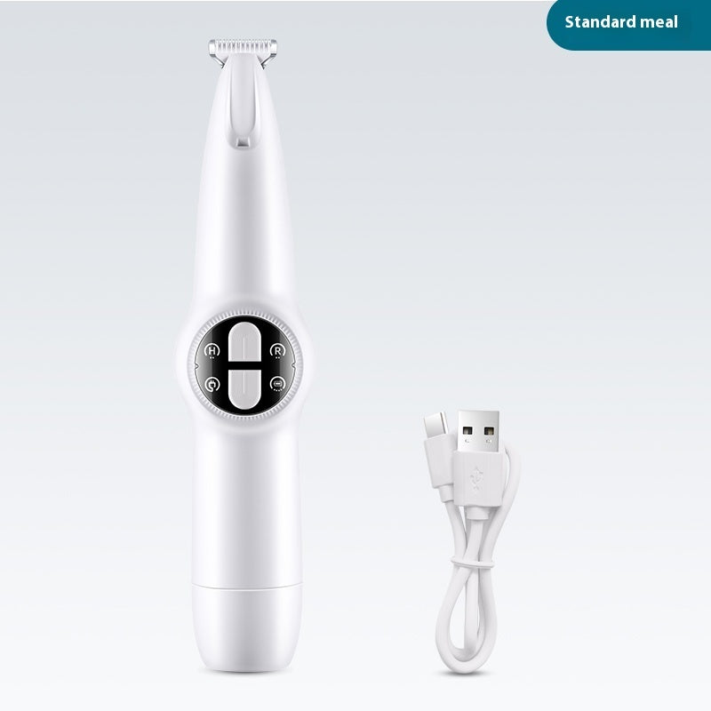 KFX-7917373 Rechargeable Two-in-One Cat Nail Shaver and Trimmer with Cleaning Brush and Charging Cable