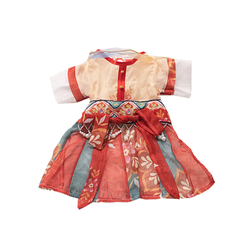 KFX-7965245 Red Princess Style Cat Skirt Hanfu - Anti Hair Loss, Sizes S to XXL