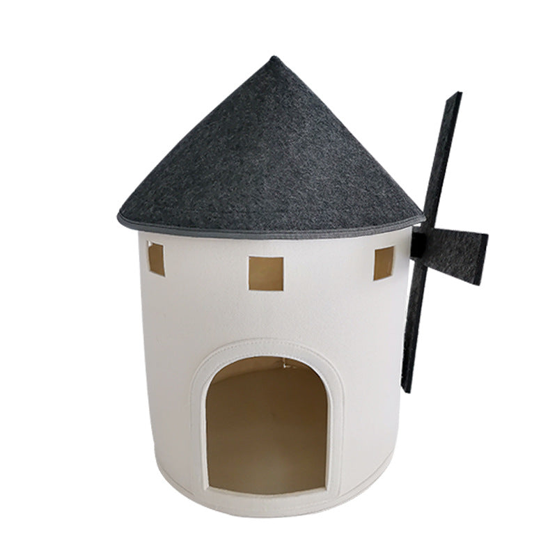 KFX-7983165 Wind-proof Slip-proof Moisture-proof Cat Nest Mat with Cotton Pad - 40CM x 60CM