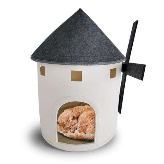 KFX-7983165 Wind-proof Slip-proof Moisture-proof Cat Nest Mat with Cotton Pad - 40CM x 60CM