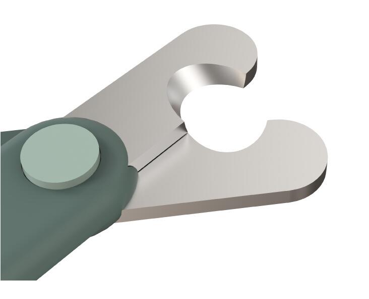 KFX-8015677 Cat Nail Clipper for Safe and Easy Grooming, ABS Material with 3CR13 Blade, Available in Gray, Pink, Green