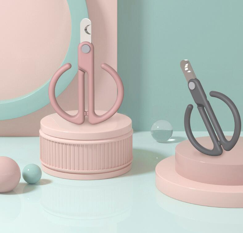 KFX-8015677 Cat Nail Clipper for Safe and Easy Grooming, ABS Material with 3CR13 Blade, Available in Gray, Pink, Green