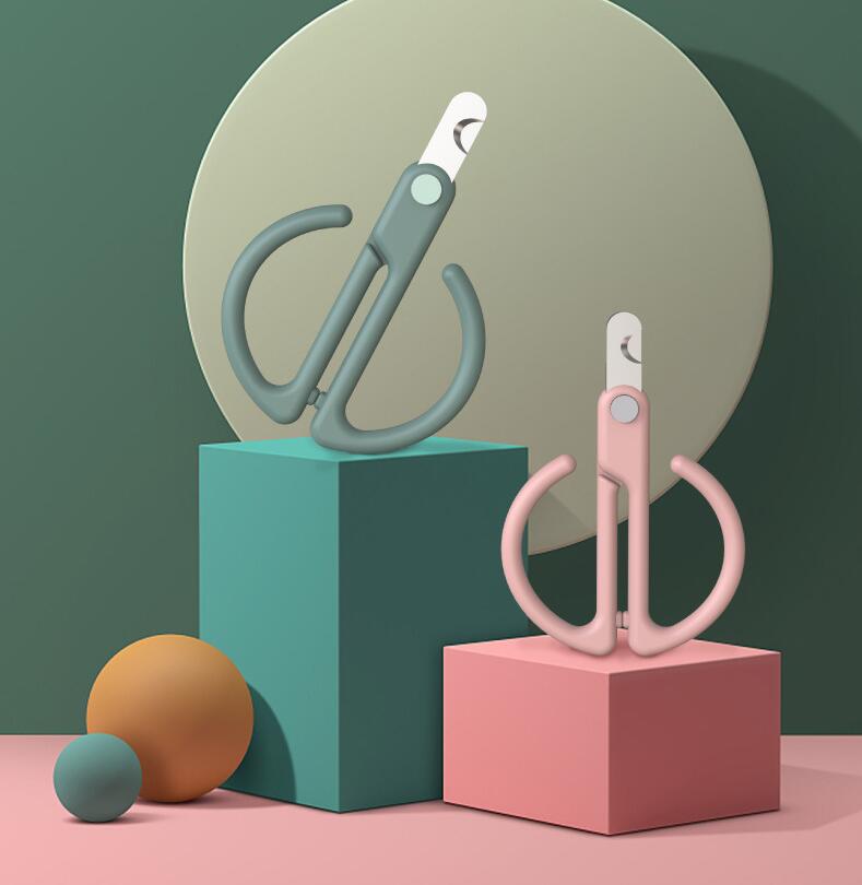 KFX-8015677 Cat Nail Clipper for Safe and Easy Grooming, ABS Material with 3CR13 Blade, Available in Gray, Pink, Green