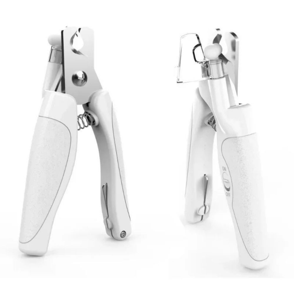 KFX-8081213 Rechargeable Pet Nail Clippers with LED Light for Safe and Precise Trimming of Dogs and Cats
