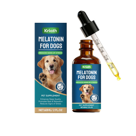 KFX-8154557 Melatonin and Herbal Sleep Drops for Dogs with Omega Fatty Acids
