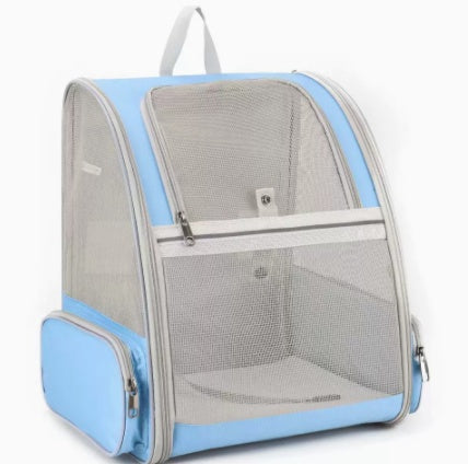 KFX-8166461 Portable and Foldable Breathable Cat Bag, Medium-Hard PVC, 3 Color Options Available