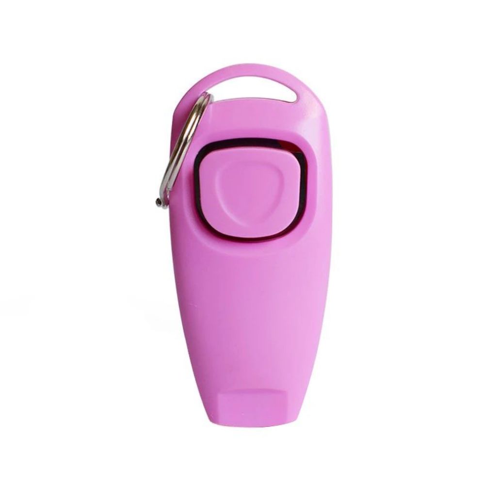 KFX-8186941 Dog Training Clicker with Whistle and Key Ring - Durable, Shock-Resistant Design for Effective Pet Training