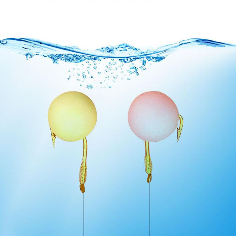 KFX-8187325 Floating Foam Bait for Carp Fishing - Yellow Fruit Sweet & Pink Aroma, 4-9mm Granular Size