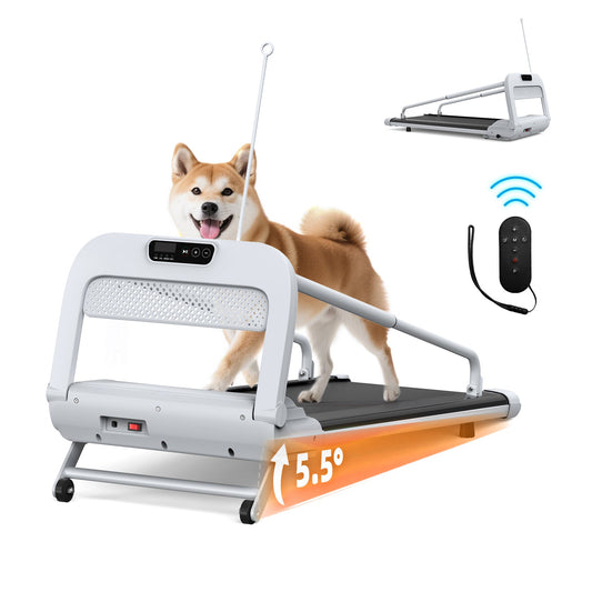 KFX-8252477 Quiet Smart Pet Treadmill for Small to Medium Dogs - Adjustable Speed, Foldable Design, LED Display, 0.5-6.0 MPH Speed Range