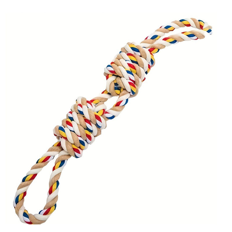 KFX-8272701 Large Rope Knot Toy for Dogs and Cats - Teeth Grinding and Boredom Relief Chew Toy for Interactive Play