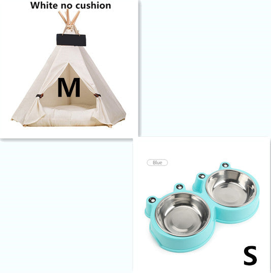 KFX-8317373 Wooden Pet Nest with Canvas Pad for Small Pets - Medium and Large Sizes Available