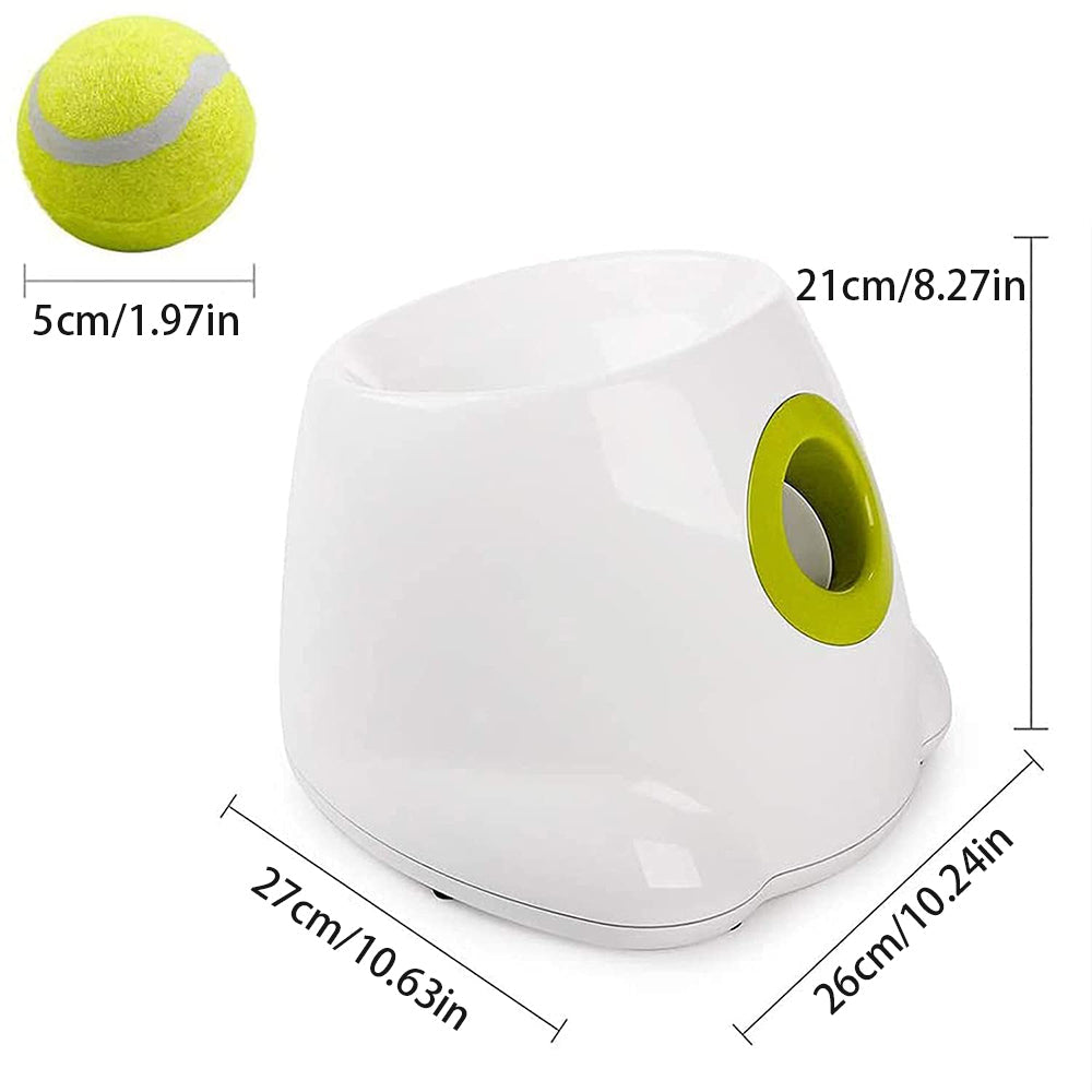 KFX-8576189 Automatic Electric Mini Tennis Throwing Machine for Pets - Lightweight and USB-Powered
