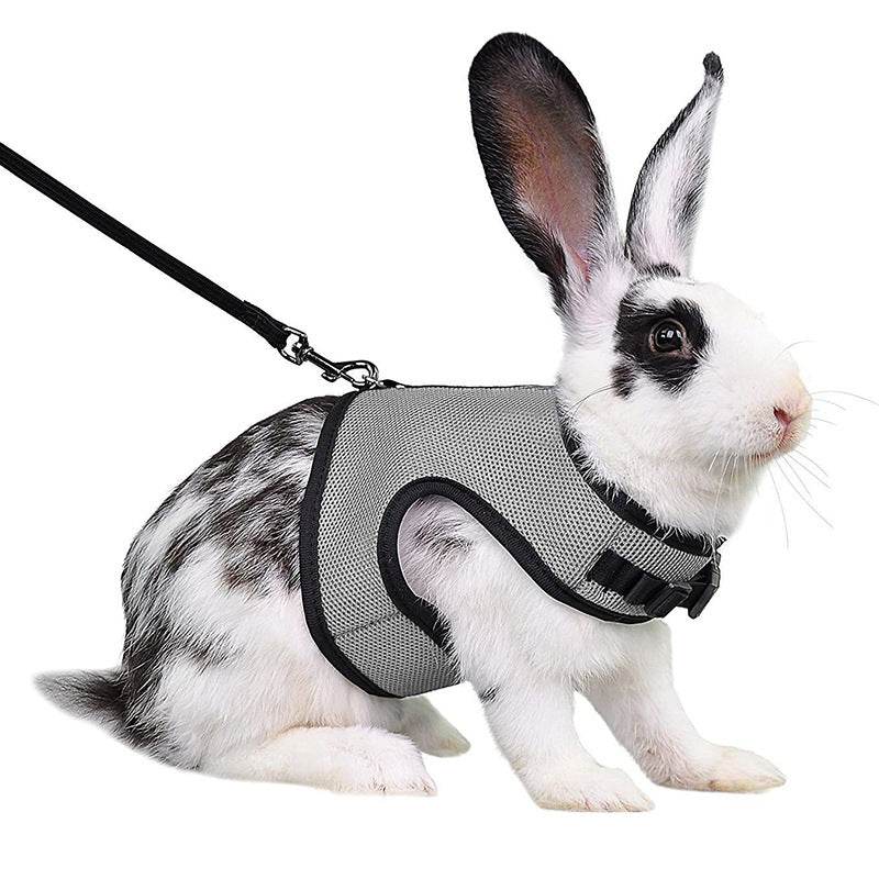 KFX-8577341 Mini Pet Traction Vest for Guinea Pigs and Rabbits - Mesh Chest Strap in Various Colors