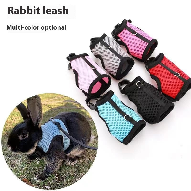 KFX-8577341 Mini Pet Traction Vest for Guinea Pigs and Rabbits - Mesh Chest Strap in Various Colors