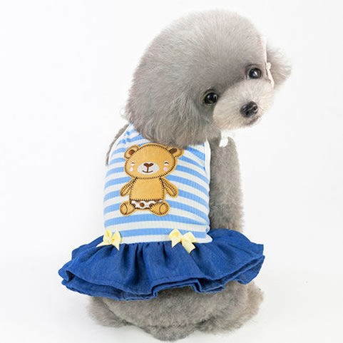 KFX-8686141 Spring and Summer Lightweight Dress for Small Dogs - Princess Style, Multiple Sizes Available