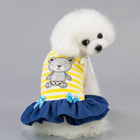 KFX-8686141 Spring and Summer Lightweight Dress for Small Dogs - Princess Style, Multiple Sizes Available