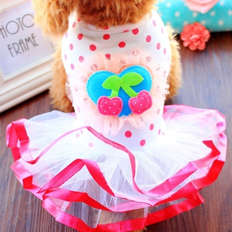 KFX-8686141 Spring and Summer Lightweight Dress for Small Dogs - Princess Style, Multiple Sizes Available