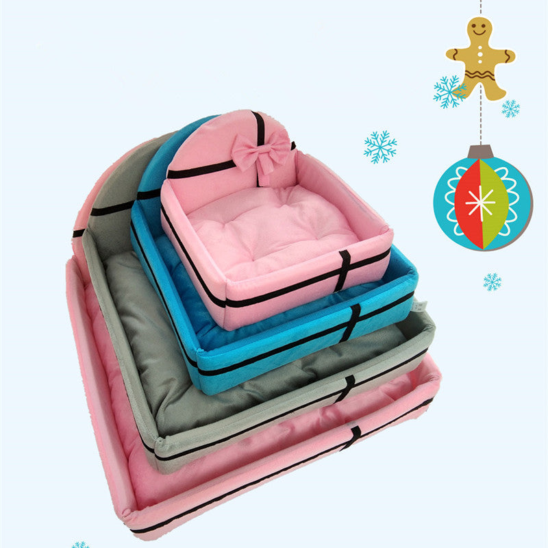 KFX-8704061 Cozy Cloth Pet Nest for Small to Medium Dogs - Available in Pink, Gray, and Blue