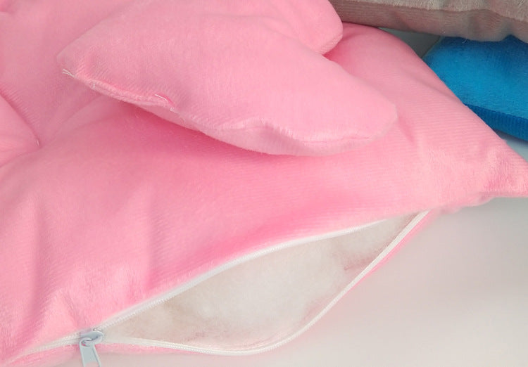 KFX-8704061 Cozy Cloth Pet Nest for Small to Medium Dogs - Available in Pink, Gray, and Blue